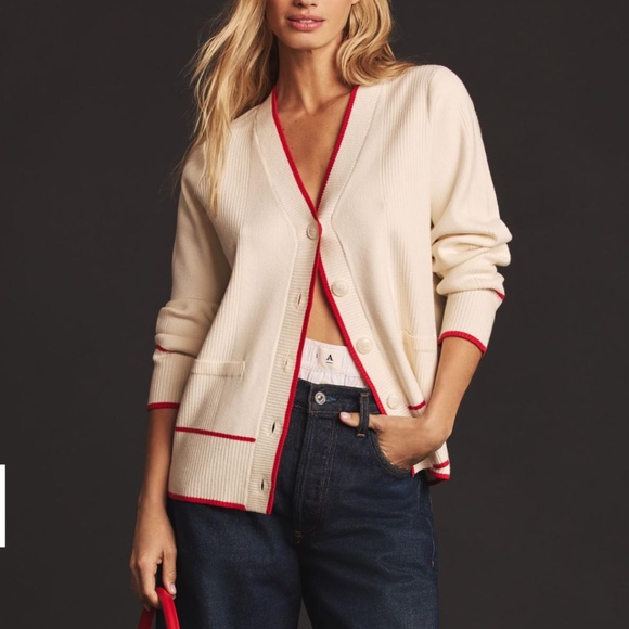 Anthropologie V-Neck Cardigan Sweater - Size XS - NWOT - Picture 2 of 10